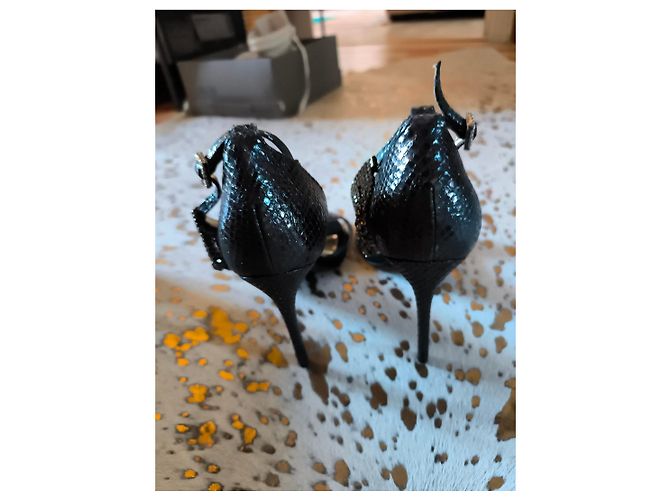 Charles Jourdan high heel sandals adorned with rhinestones - view 6