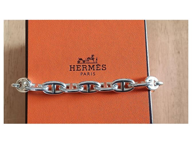 Chaîne d'ancre Bracciale Hermès Chaine d'Ancre in Argento - vista 2