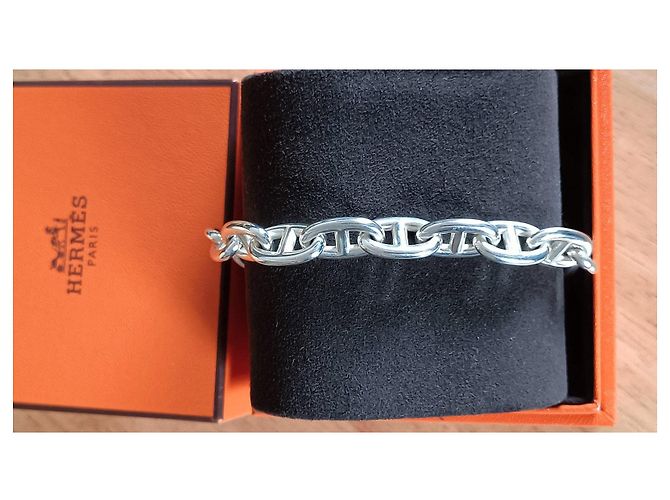 Chaîne d'ancre Bracciale Hermès Chaine d'Ancre in Argento - vista 3