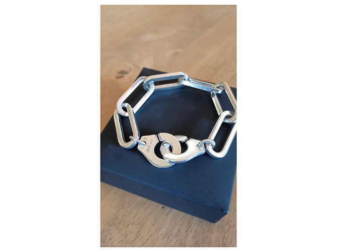 Dinh Van Bracciale manette R20 in argento - vista 5