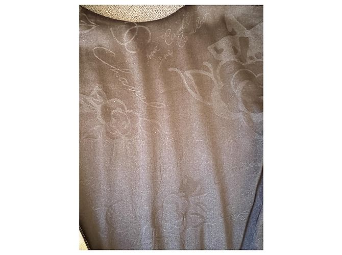 Chanel Abito in Lana e Seta Grigio e Nero - vista 12