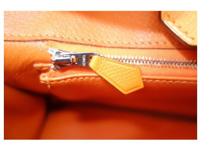 Borsa Hermès Birkin 30 Epsom Orange - vista 16