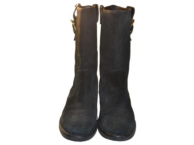 Dolce & Gabbana Botines de Ante Negro - vista 3