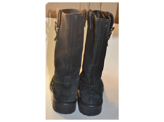 Dolce & Gabbana Botines de Ante Negro - vista 4
