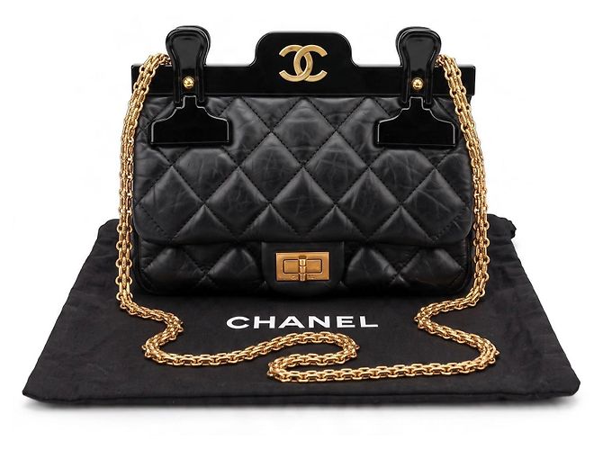 Chanel 2.55 Reissue Mini Hanger Borsa Nera - vista 2