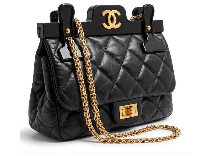 Chanel 2.55 Reissue Mini Hanger Borsa Nera - vista 5