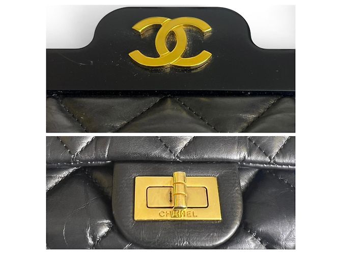 Chanel 2.55 Reissue Mini Hanger Borsa Nera - vista 6