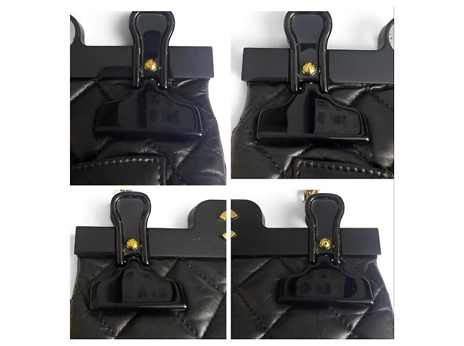 Chanel 2.55 Reissue Mini Hanger Borsa Nera - vista 9