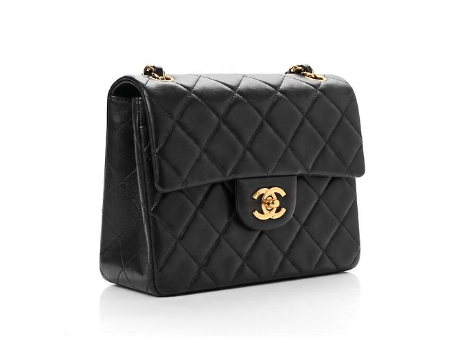 Borsa Chanel Mini Square Timeless Classic Flap Nera - vista 2