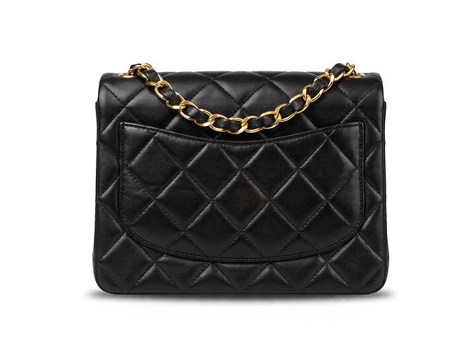 Borsa Chanel Mini Square Timeless Classic Flap Nera - vista 3
