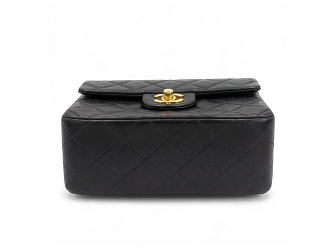 Borsa Chanel Mini Square Timeless Classic Flap Nera - vista 6