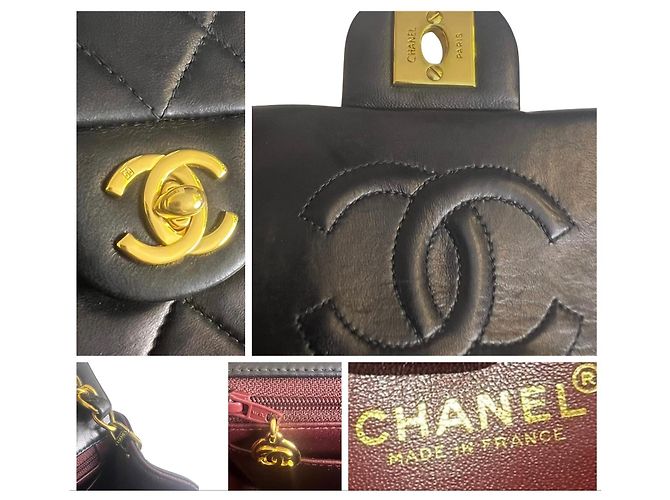 Borsa Chanel Mini Square Timeless Classic Flap Nera - vista 9