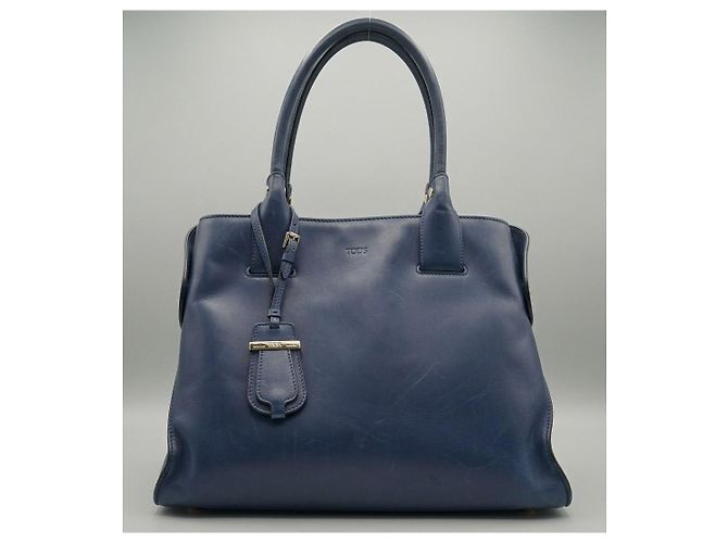 Tod's Cape Bag Borsa a mano in pelle blu - vista 12