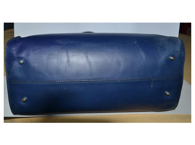 Tod's Cape Bag Borsa a mano in pelle blu - vista 8