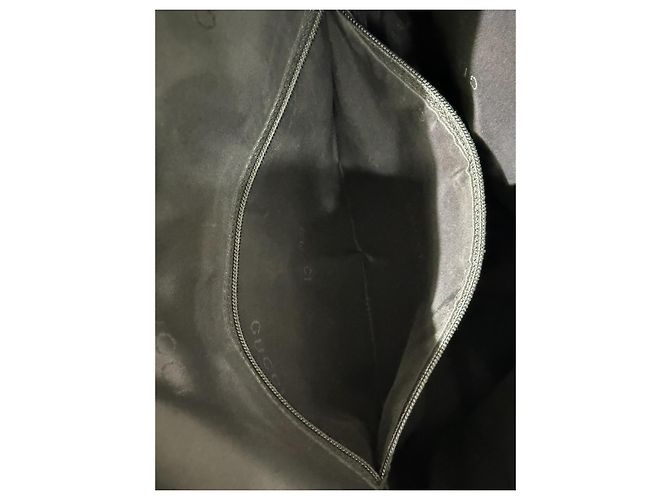 Borsa a tracolla Gucci Jackie in nylon e pelle nera - vista 14