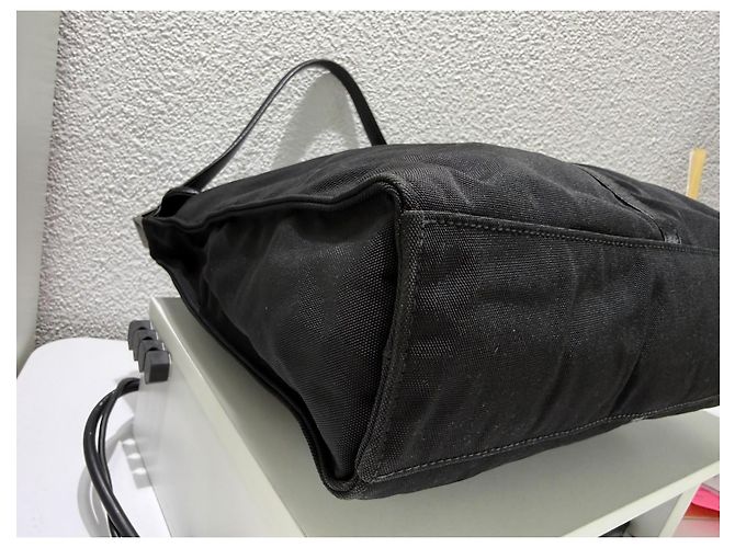 Borsa a tracolla Gucci Jackie in nylon e pelle nera - vista 9