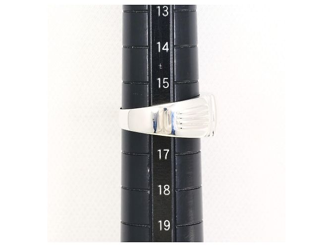 Autre Marque Ehering aus 14K Weißgold mit Diamant - Ansicht 6