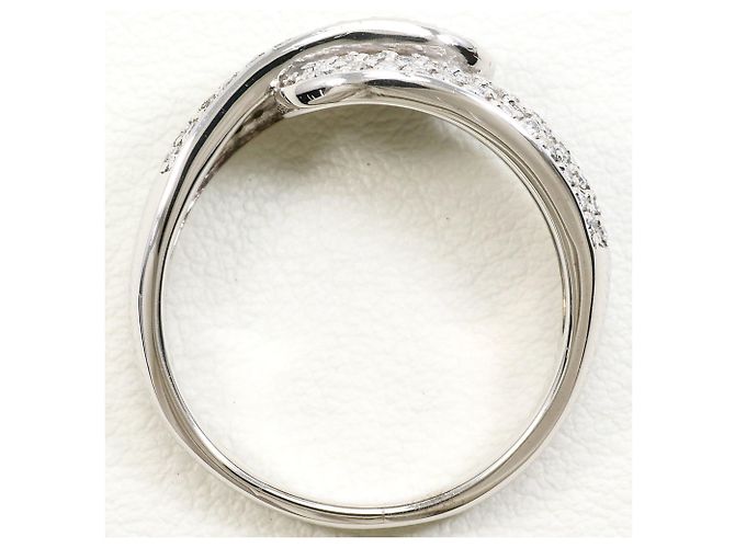 Autre Marque 18K Weißgold Diamant-Bandring - Ansicht 3