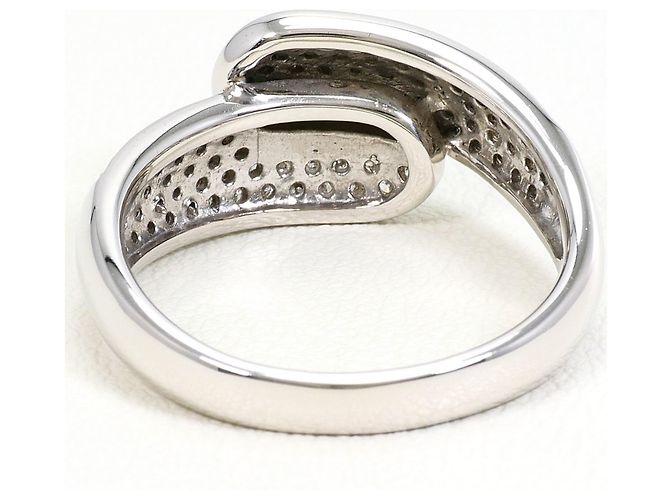 Autre Marque 18K Weißgold Diamant-Bandring - Ansicht 4