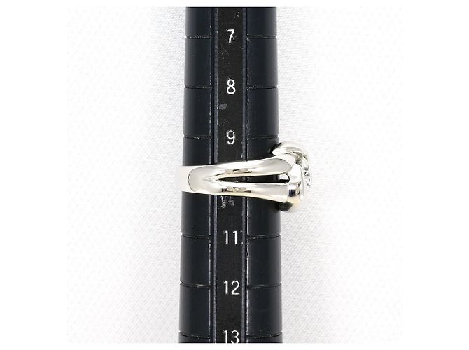 Autre Marque PT900 Platin-Ehering mit Diamant - Ansicht 7