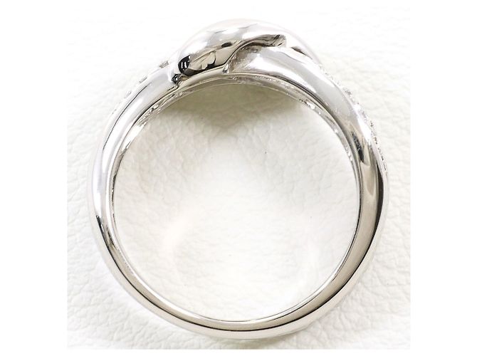 Autre Marque Platin-Ehering mit Diamant - Ansicht 3