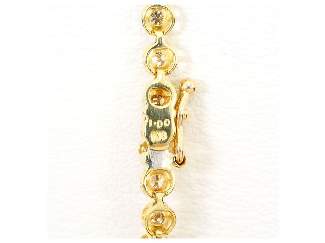 Autre Marque Bracciale con ciondoli in oro giallo 18K e diamanti brown - vista 4