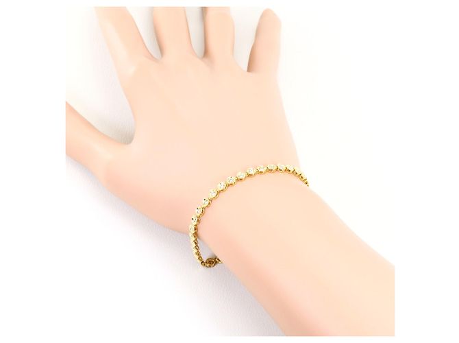 Autre Marque Bracciale con ciondoli in oro giallo 18K e diamanti brown - vista 5
