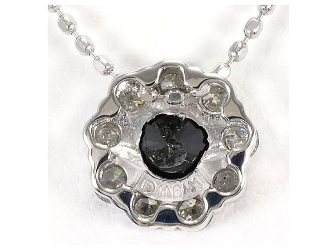 Autre Marque Collana elegante in oro bianco 18K con diamanti - vista 3