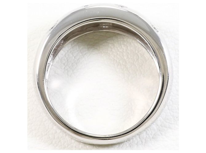 Autre Marque Ehering aus 18K Weißgold mit Diamant - Ansicht 3