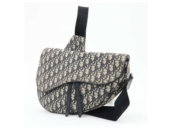 Christian Dior Saddle Messenger Oblique Canvas - vista 3