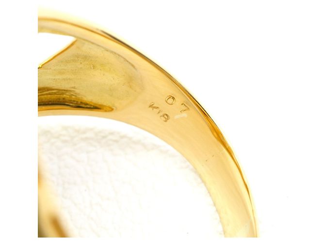Autre Marque Anello fede in oro giallo 18K e diamanti - vista 5