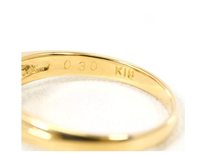 Autre Marque Anello fede in oro giallo 18K e diamanti - vista 4