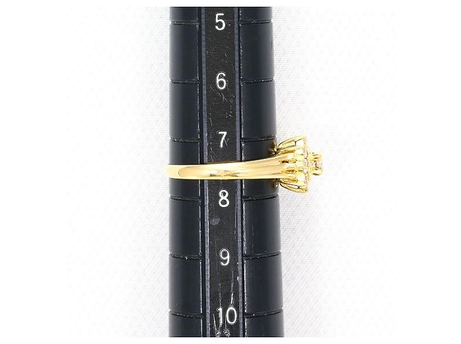 Autre Marque Anello fede in oro giallo 18K e diamanti - vista 5