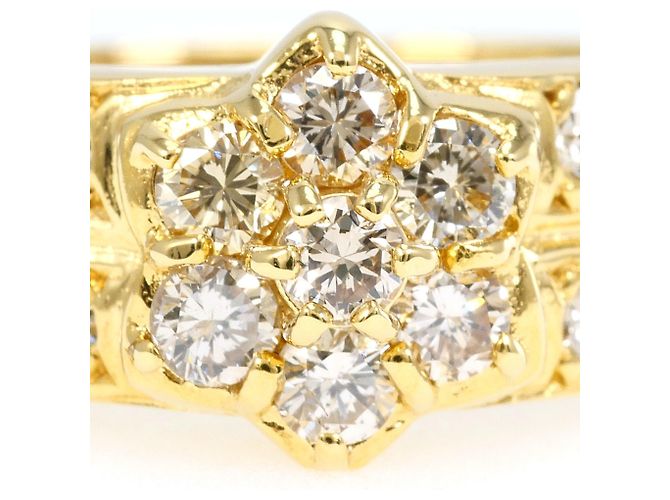 Autre Marque Ehering aus 18K Gelbgold mit 0,59ct Diamant - Ansicht 2