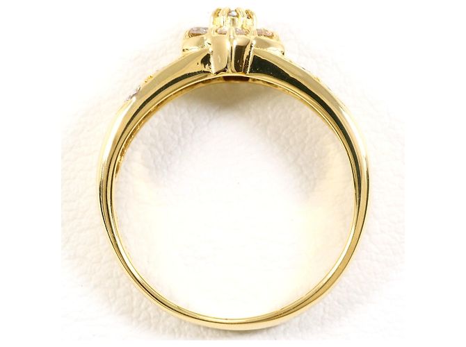 Autre Marque Ehering aus 18K Gelbgold mit 0,59ct Diamant - Ansicht 3