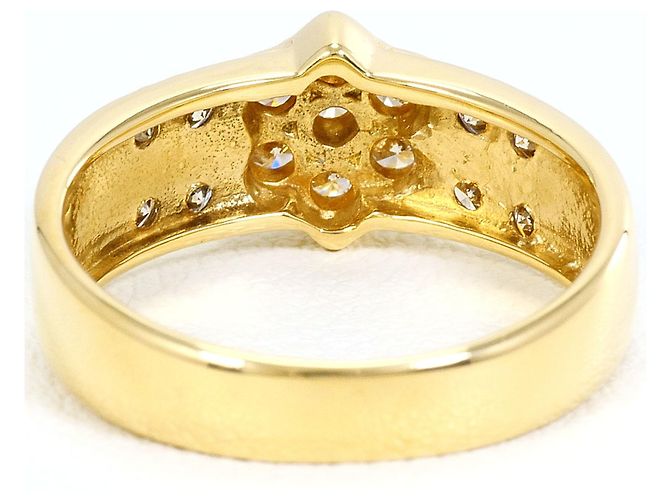 Autre Marque Ehering aus 18K Gelbgold mit 0,59ct Diamant - Ansicht 4