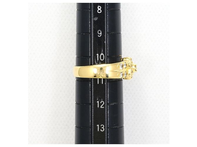 Autre Marque Ehering aus 18K Gelbgold mit 0,59ct Diamant - Ansicht 7