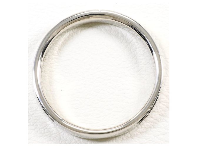 Autre Marque PT1000 Platin-Bandring mit Natursteinen - Ansicht 2