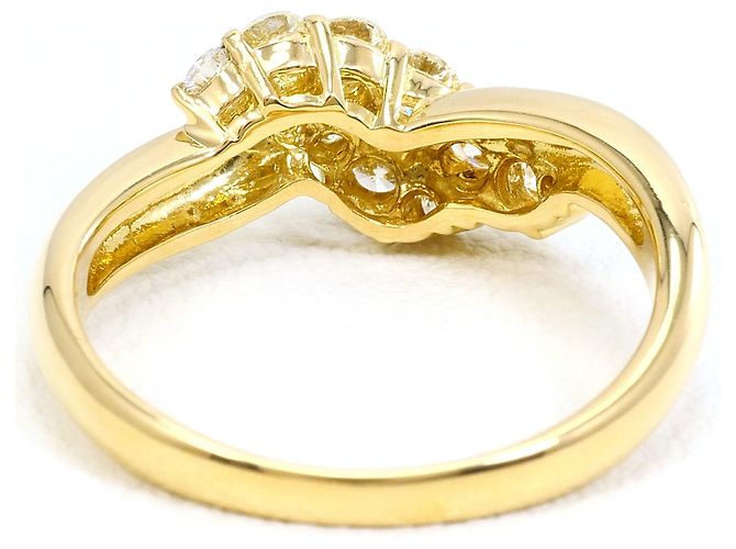 Autre Marque Bandring aus 18K Gelbgold mit Diamant - Ansicht 4