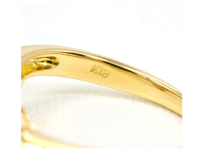 Autre Marque Bandring aus 18K Gelbgold mit Diamant - Ansicht 5