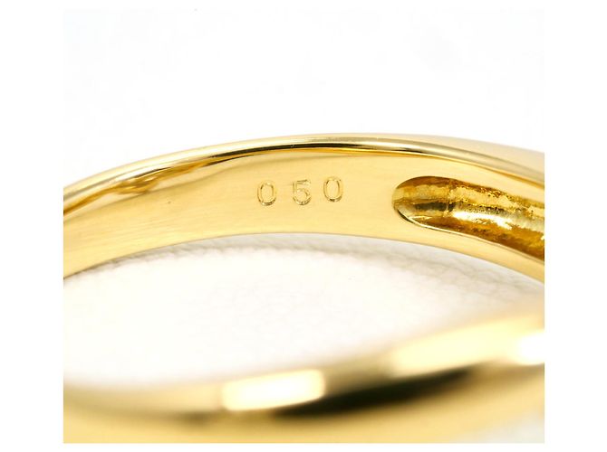 Autre Marque Bandring aus 18K Gelbgold mit Diamant - Ansicht 6