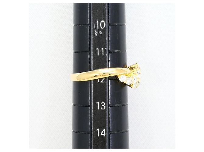 Autre Marque Bandring aus 18K Gelbgold mit Diamant - Ansicht 7