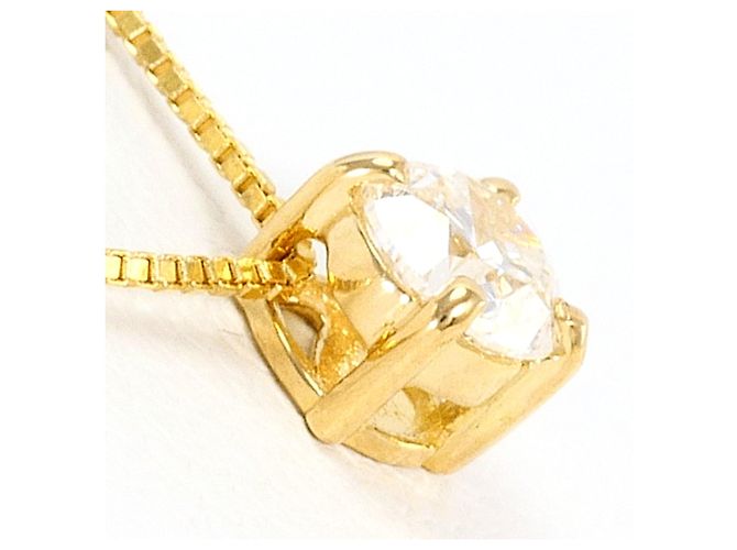 Autre Marque Collana in oro giallo 18K con pendente in diamante - vista 2
