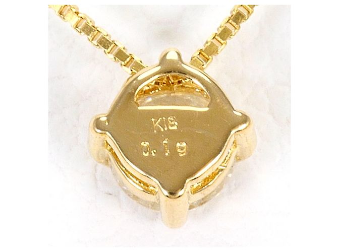 Autre Marque Collana in oro giallo 18K con pendente in diamante - vista 3