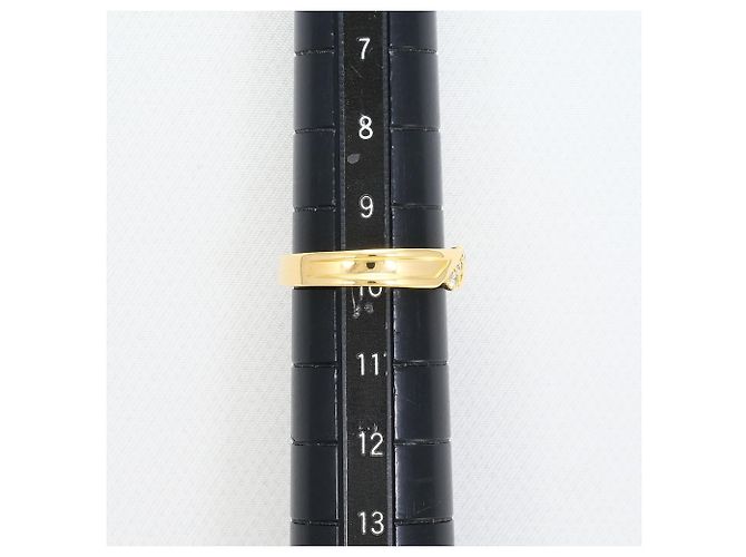 Autre Marque Goldbandring 18K Gelbgold mit Diamant - Ansicht 7