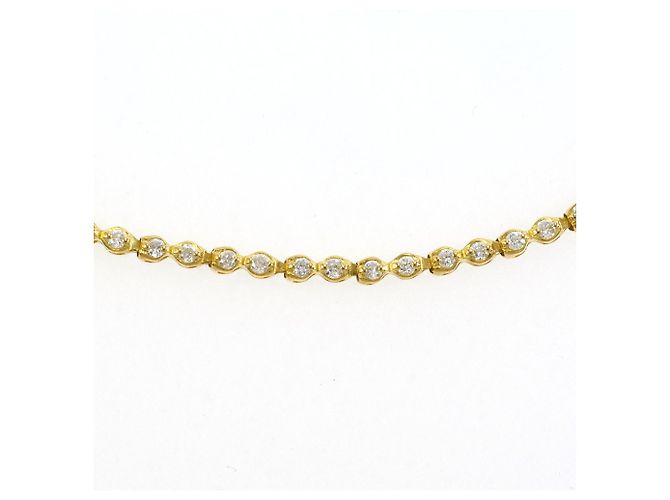 Autre Marque Bracciale con charm in oro giallo 18K e diamanti - vista 2