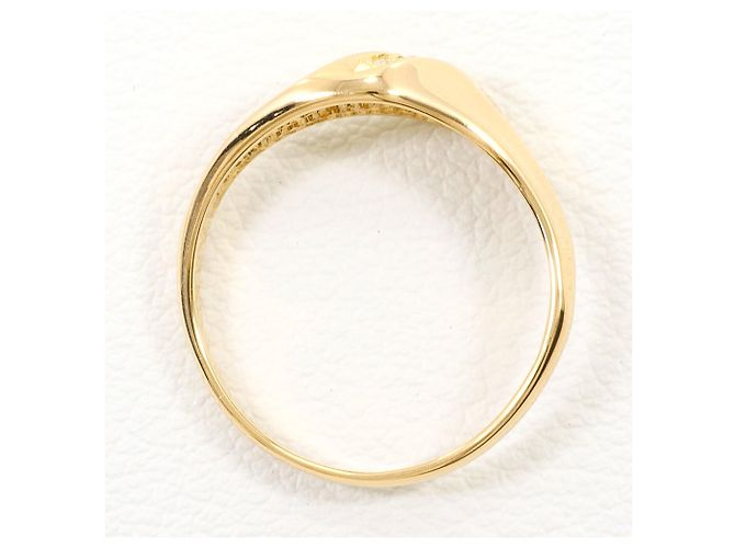 Autre Marque 18K Gelbgold Ringband mit Diamant - Ansicht 2