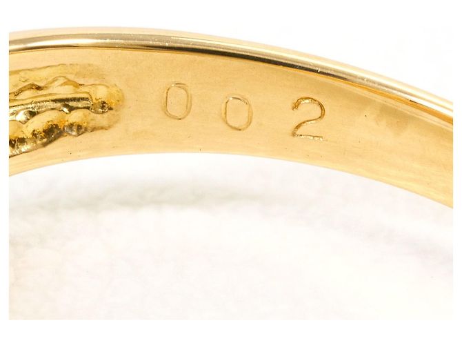 Autre Marque 18K Gelbgold Ringband mit Diamant - Ansicht 4
