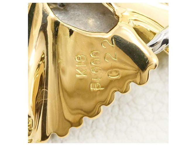 Autre Marque Collana in platino PT900 e oro giallo 18K con diamante - vista 4