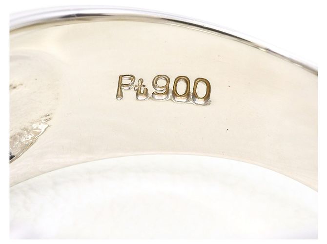 Autre Marque Platin-Ring mit Diamant - Ansicht 5